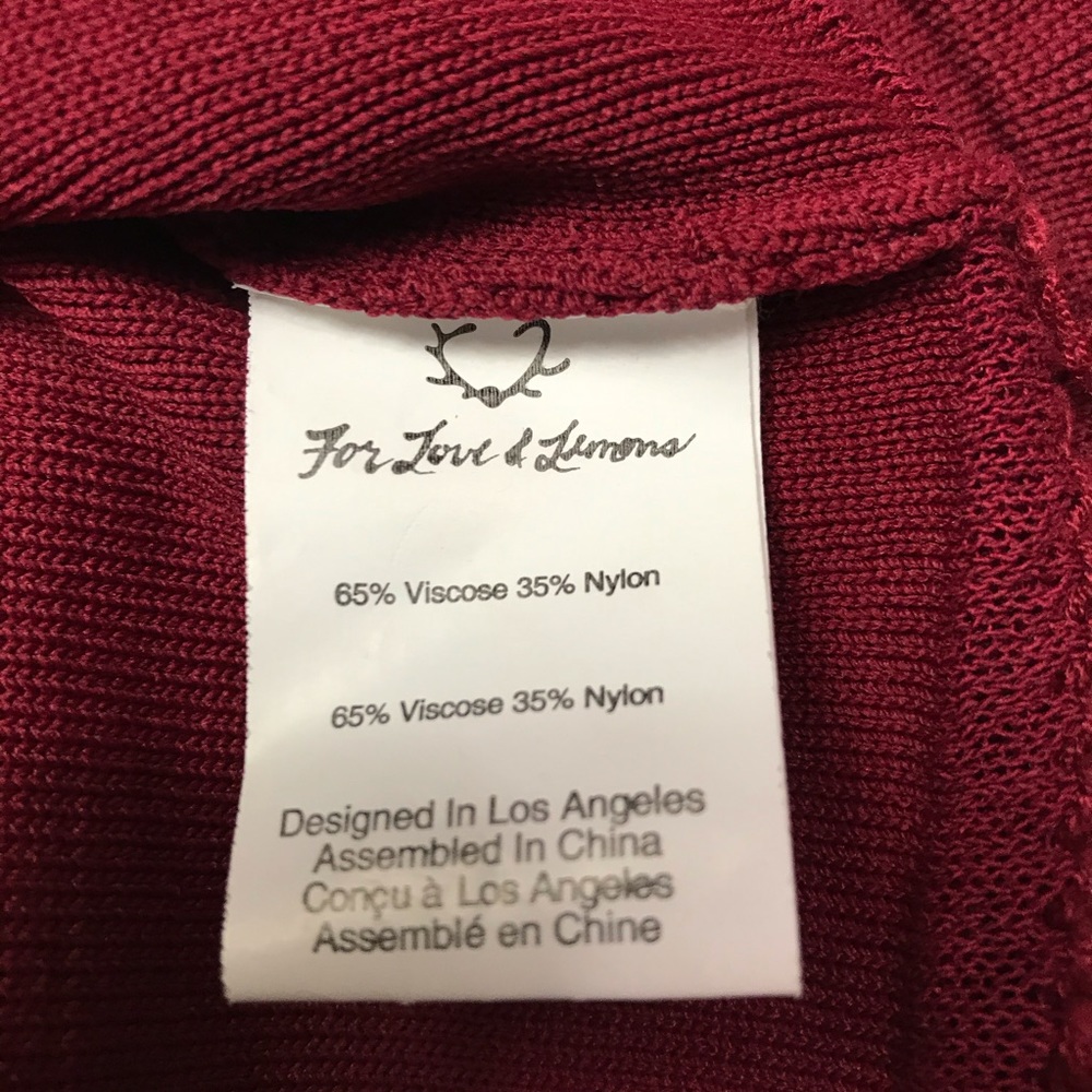 For Love and Lemons Knitz Rivington Crop Ruffle Top - Picture 5 of 7